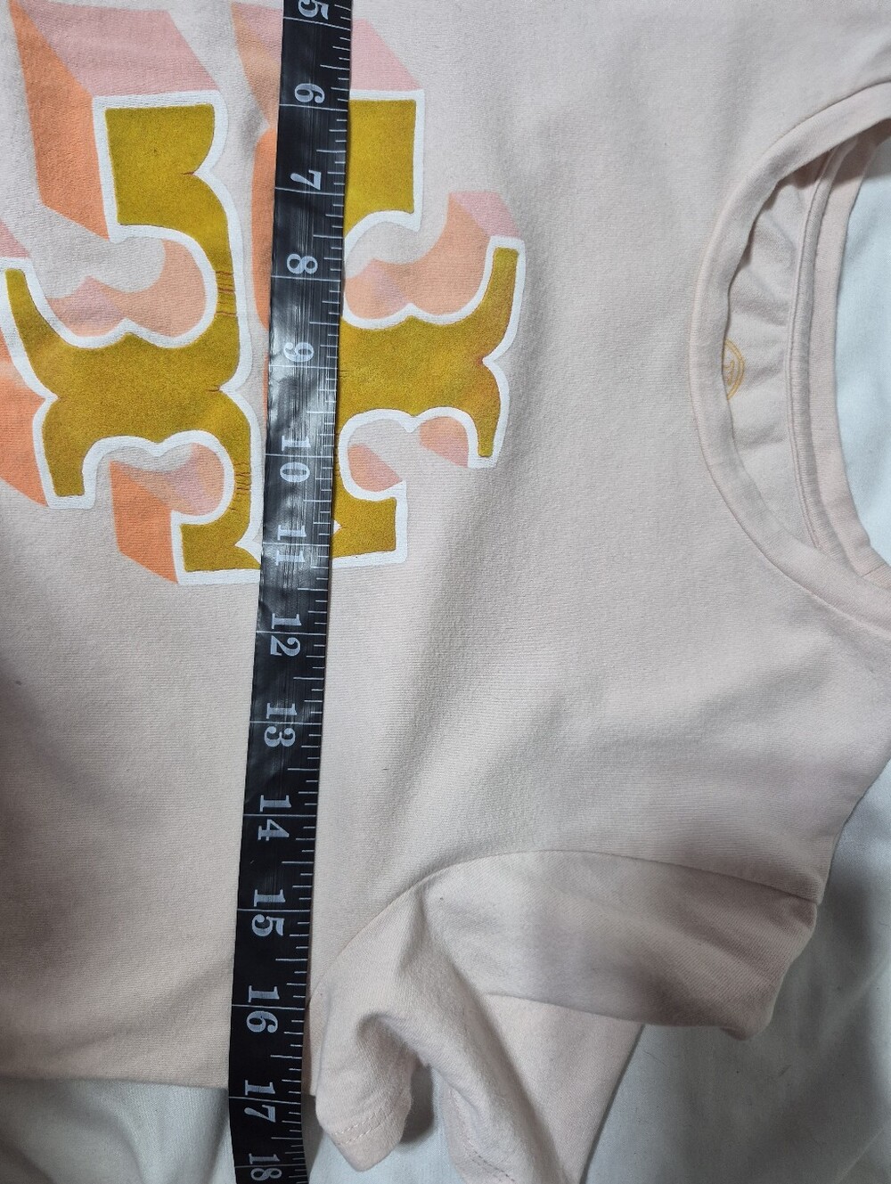 Tory Burch Logo Graphic T-Shirt XS Pink Retro Cotton Blend Tee - Picture 5 of 6